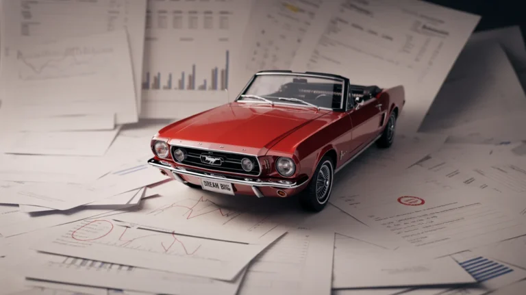 Šiek tiek ne vietoje esantis automobilis, apsaugantis nuo finansinių dokumentų.