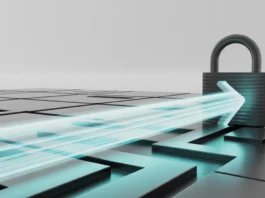 Aptakus, minimalistinis 3D atvaizdas, vaizduojantis švytinčią, greitą rodyklę ar skaitmeninį impulsą po aiškų, apšviestą kelią per abstrakčius finansinius elementus, galiausiai sukeliančius saugų, stilizuotą spynos simbolį. Scena pabrėžia greitį kartu su saugumu ir optimaliu pasirinkimu, su švariomis linijomis, gyvybingu bliuzu ir žalumynais, kino apšvietimu ir švarų, minimalistinį foną., 8K, didelis detalė, aštrus fokusavimas, profesionali fotografija