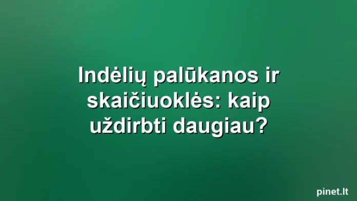 Iliustracija straipsniui: Indėlių palūkanos ir skaičiuoklės: kaip uždirbti daugiau?