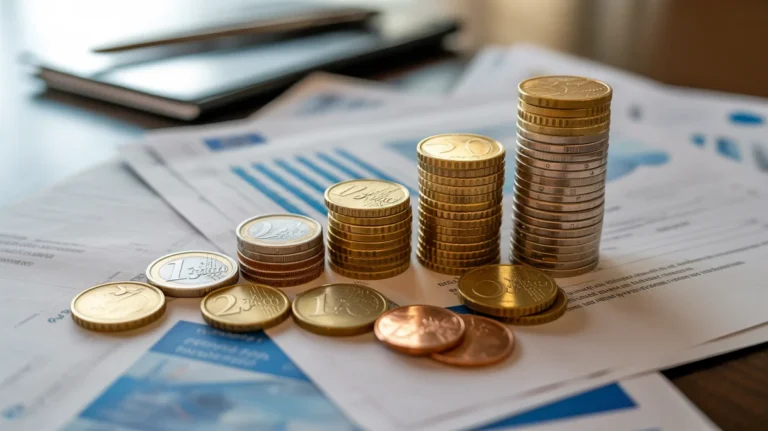 Organizuotos krūvos euro monetų ir finansinių dokumentų asmenims ir įvairiems verslo subjektams.