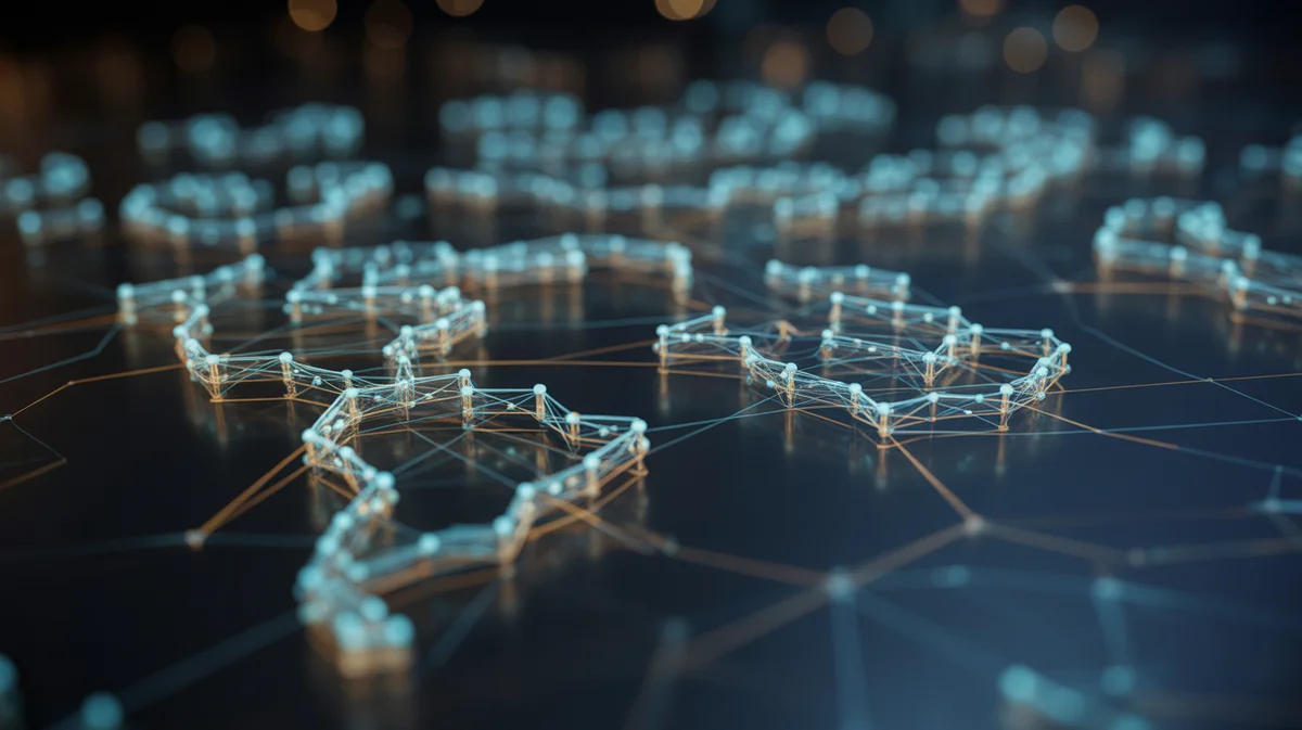 P2P Investavimas Lietuvoje: Geriausios Platformos ir Rizikos 2025 Image Sudėtingo P2P („Peer-to-Peer“) finansinio tinklo duomenų vizualizavimas, žėrintis sujungtų mazgų ir linijų, iliustruojantis dinaminius operacijų srautus ir subtilius rizikos modelius, futuristinį infografiką, gilų tamsią foną, gyvą mėlyną ir auksinę paletę, kinematografinį apšvietimą, ypač aukštą detalę.