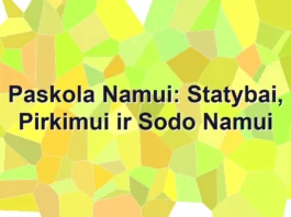 Iliustracija straipsniui: Paskola Namui: Statybai, Pirkimui ir Sodo Namui