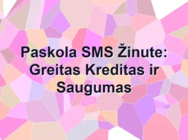 Iliustracija straipsniui: Paskola SMS Žinute: Greitas Kreditas ir Saugumas