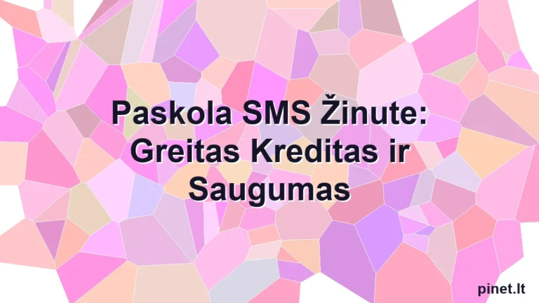 Iliustracija straipsniui: Paskola SMS Žinute: Greitas Kreditas ir Saugumas