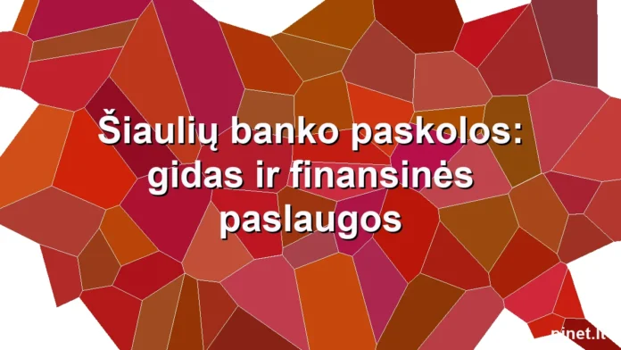 Iliustracija straipsniui: Šiaulių banko paskolos: gidas ir finansinės paslaugos