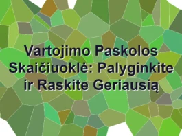 Iliustracija straipsniui: Vartojimo Paskolos Skaičiuoklė: Palyginkite ir Raskite Geriausią